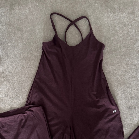 Fabletics Plum Sleeveless Jumpsuit - Picture 1 of 3
